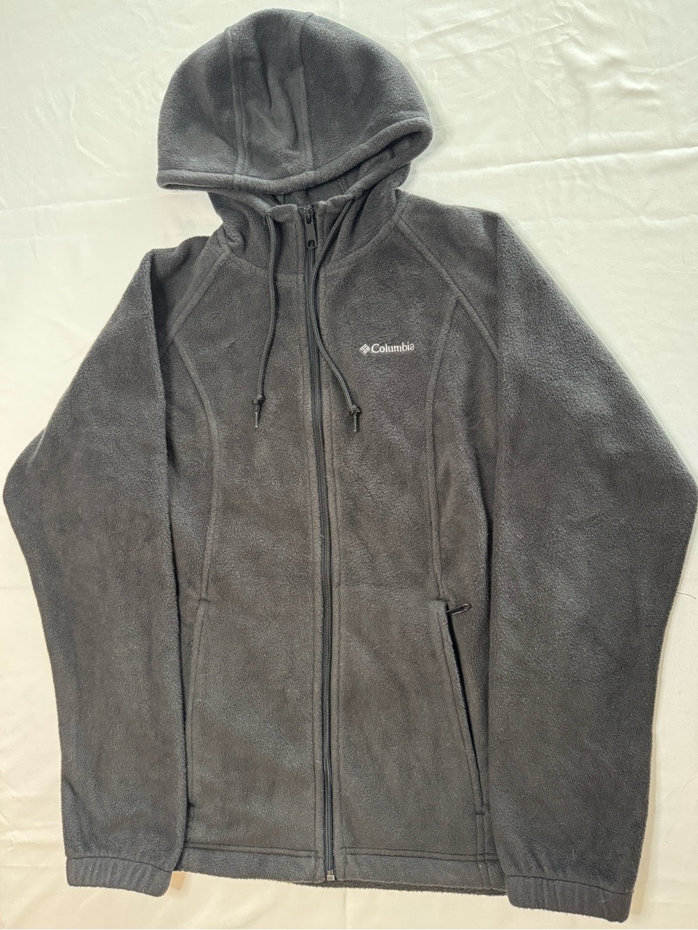 Columbia Women's Charcoal Gray Full-Zip Hooded Fleece Jacket